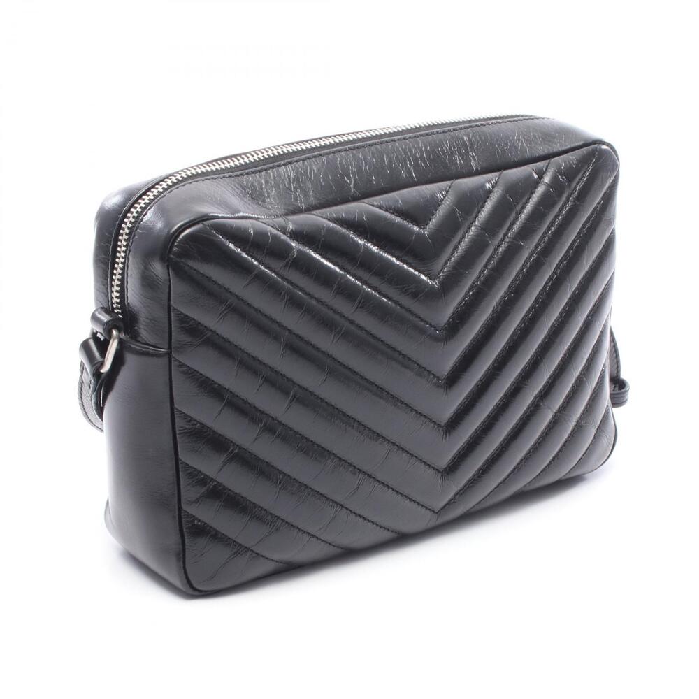 Saint Laurent LOU Leather Bag Paris Shoulder Black Camera